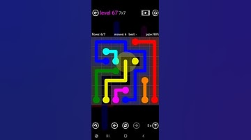 How To Solve Flow Free 7x7 Mania Level 67 Easy Board Walk Through Solution Walkthrough