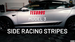 モデル3用サイドレーシングストライプ - TESBROS