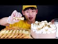 누텔라+생크림 마쉬멜로우 스모어딥,과자 먹방~!! Nutella Cream Marshmallow with Snacks MuKBang!!