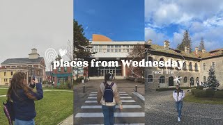 Visiting places from Wednesday in real life