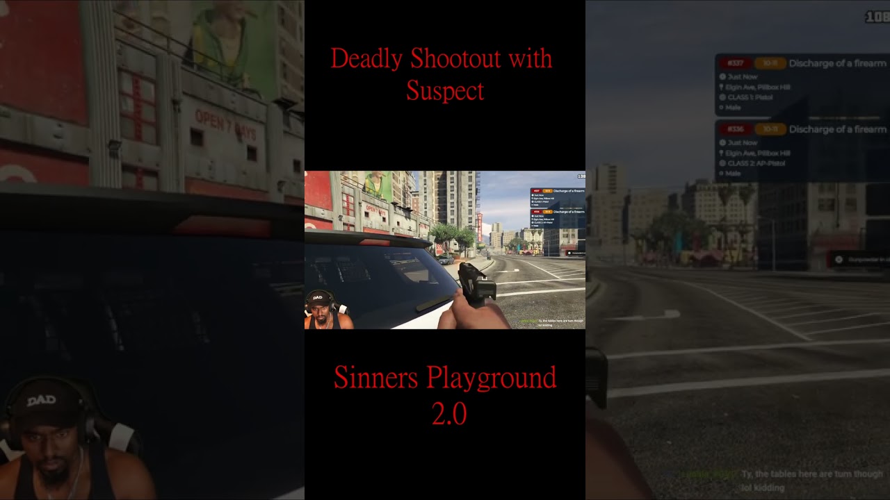 Deadly Shootout With Suspect | GTAV FiveM | Sinners Playground
