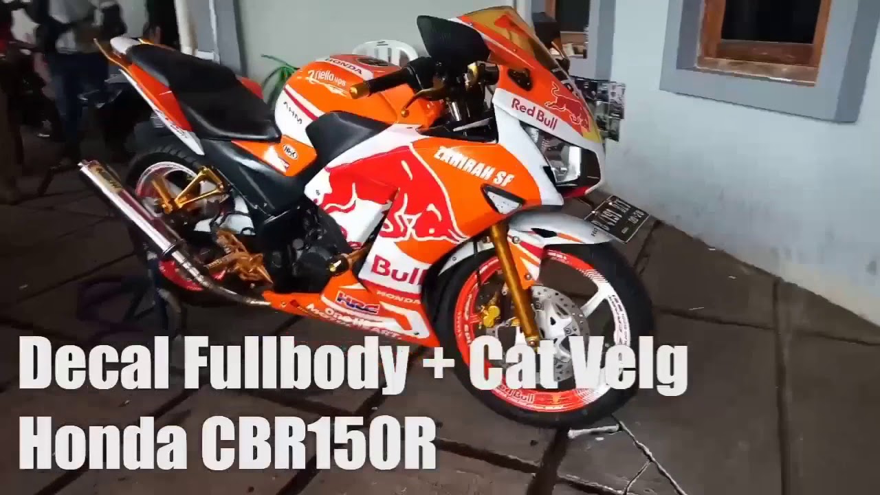 Modifikasi Motor Dengan Sticker Decal Dan Cat Velg Di Ronita Youtube