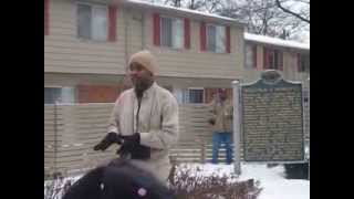 Celebrity Historian & Educator Jamon Jordan at Malcolm X Homesite in Lansing, MI on 01/17/2014 Net Worth