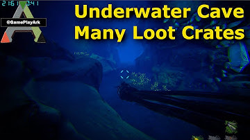 underwater cave with sea loot crates artifact of the lost crystal isles ark survival evolved