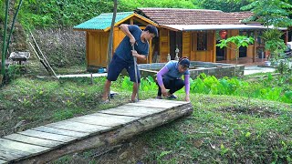 Dismantling The Old Rotten Wooden Bridge Build Bridge Abutments Prepare To Build A Big Bridge