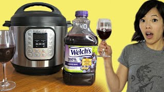 Instant Pot WINE -- grape juice to wine? | FERMENTED