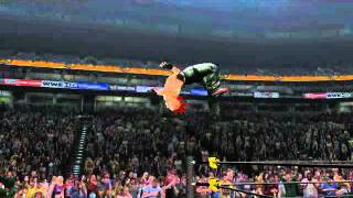 WWE '12 Glitch: Springboard Moonsault Attack trough Table Glitch