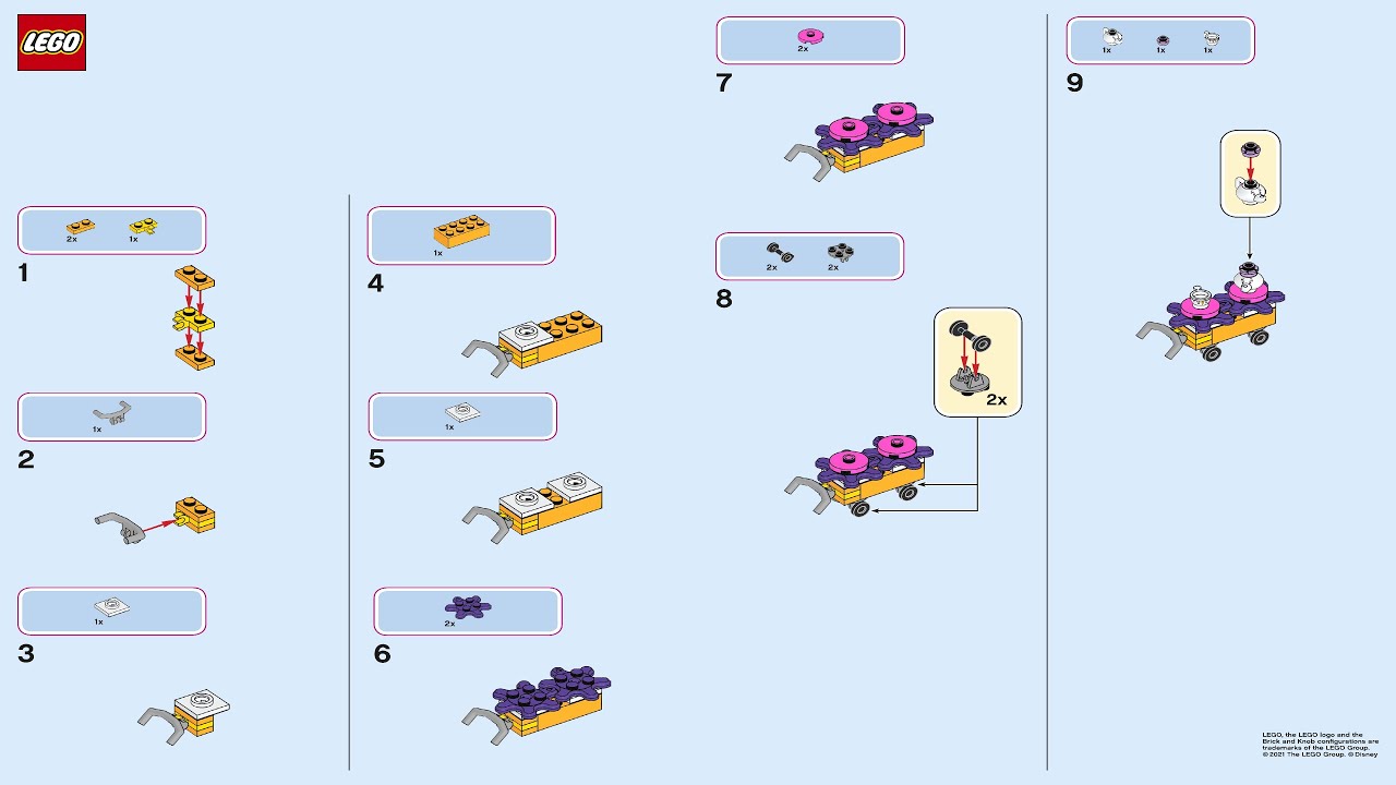 とーい出品ページ LEGO instructions - Magazine Gift - 302006 - Mrs Potts and Chip