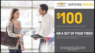 Upstate Chevy Dealers - $100 Tire Rebate