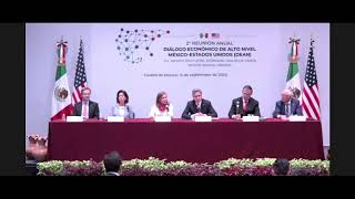 Segunda Reunión Anual del Diálogo Económico de Alto Nivel México – Estados Unidos - Evento de medios