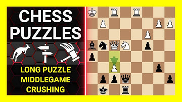 Chess Puzzles to Practice. Themes: Long puzzle, Middlegame, Crushing. Learn Chess