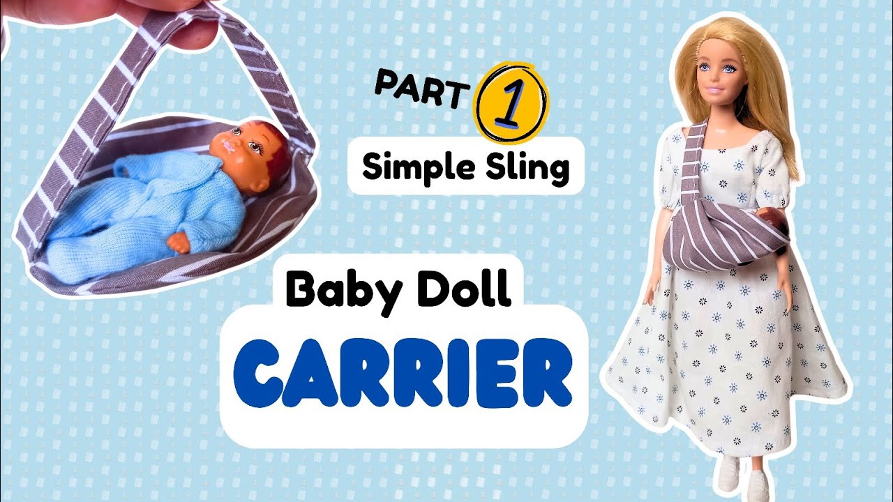 ドールキャリア♡ handmade Sew a Doll Carrier! - YouTube