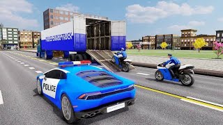 Police Plane Transport Games Load Second Bike in The Transporter Truck ( Part 1 )Android Gameplay screenshot 5
