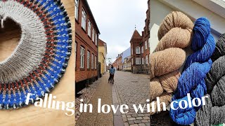 Falling in love with colors in autumn // Calm Knitting Vlog