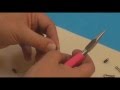 How to attach a clasp with round leather crimps