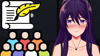 Чтение фанатских стихов с Юри- Just Yuri Mod screenshot 5