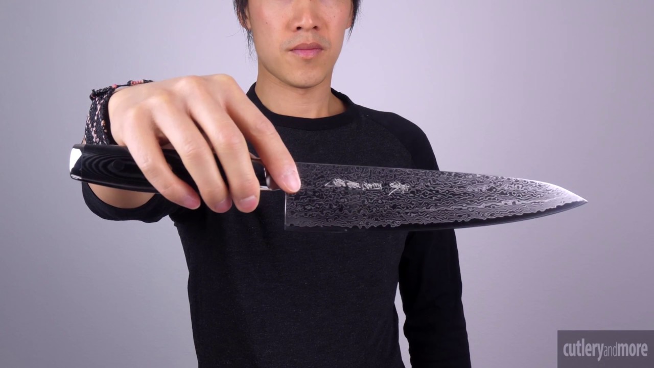 direkte forudsætning Sætte Yaxell Gou SG2 8" Japanese Chef Knife - YouTube