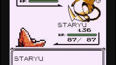 Pokemon Blue Staryu Only Run Gym3 LT Surge