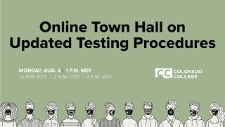 Online Town Hall on Updated Testing Procedures