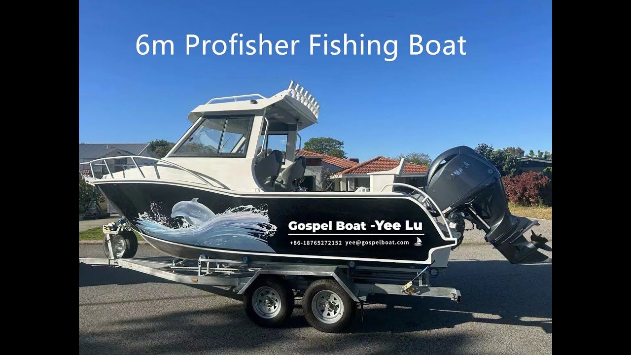 Gospel Boat 20ft Profisher Aluminum Fishing boat for Sale #boats #boating #australia #fishingboat
