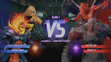 MARVEL VS. CAPCOM: INFINITE Captain Marvel Alt., Dormammu In Arcade Mode