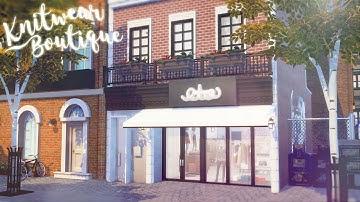 Knitwear Fashion Boutique 🧶 🧦 | The Sims 4 Nifty Knitting | Speed Build | CC Free + Download Links