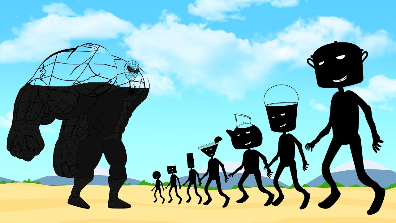 Evolution Of BLACK SPIDERMAN Vs Evolution Of MONSTER RADIATION : Returning From The Dead SECRET