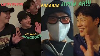 Bts Jk V Jimin Rm Figuring Out How To Go On Live