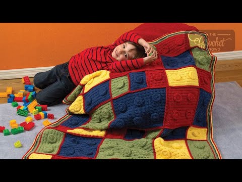 Crochet Building Blocks Throw Pattern | EASY | The Crochet Crowd