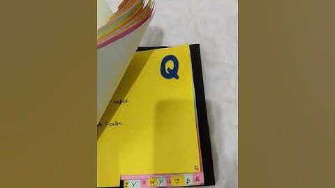 Hand made word dictionary for school project.