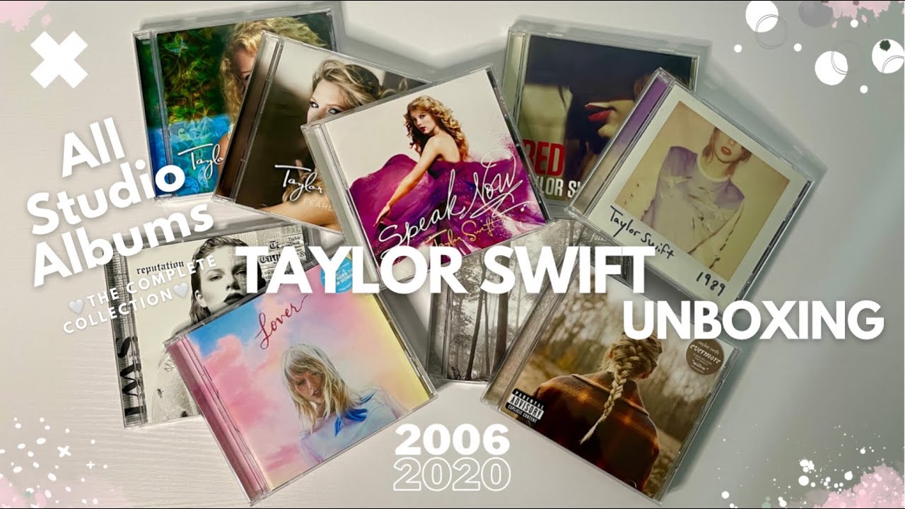 Taylor Swift The Complete Collection of Studio Albums (2006-2020) CD  UNBOXING 