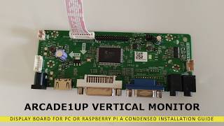 Arcade1up display board installation guide vertical monitor