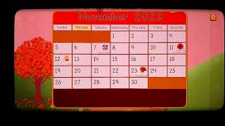 Starfall The November 10, 2023 Calender