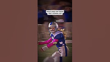 How is she gonna Score a Touchdown?👹☠️ #nfl #shorts