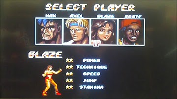 Streets of Rage 2-Game Secrets & Tips (Lives and Level Select)
