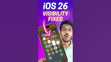 iOS 26 Control Centre Visibility FIXED 😎🤯