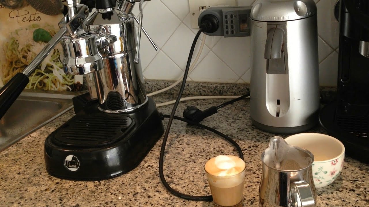 La Pavoni coffee machine modded with PID control espresso and