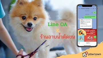 ตัวอย่าง Line ร้านที่ใช้ Line LIFF เป็นมินิแอพสำหรับใช้กับลูกค้า จากทาง พอว์ทาวน์