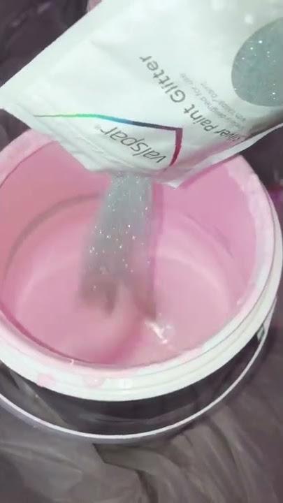 Valspar glitter/paint mix
