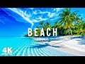 Best Of Summer 4K UHD The Most Beautiful Beachs In The World Relaxing Piano Music 