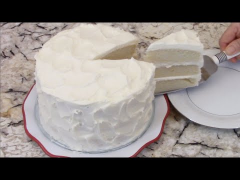 classic-vanilla-cake-with-buttercream-frosting---香草蛋糕和奶油糖霜真好吃