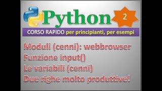 Celebrity Python per esempi (playlist 1/principianti) ITA 2: due righe mostruosamente produttive Profile