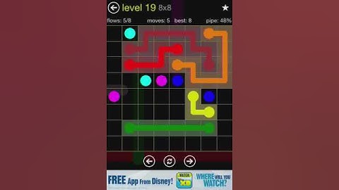 Flow 8x8 Walkthrough: Level 19 (Regular Pack)