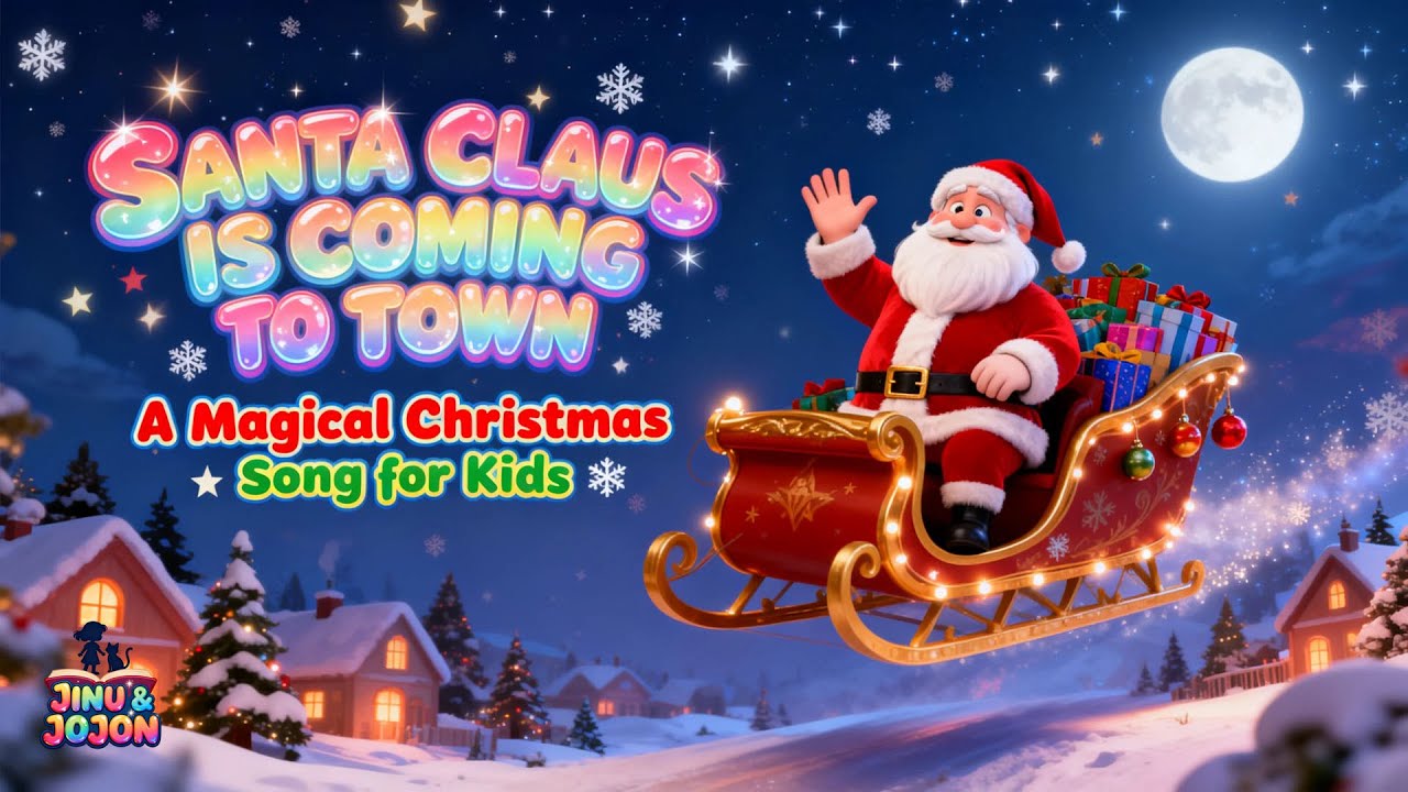 Santa Claus Is Coming to Town Song 🎶🎅 | Gentle Christmas Nursery Rhymes ...