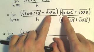 Definition of Derivative to Find Slope of Tangent Line