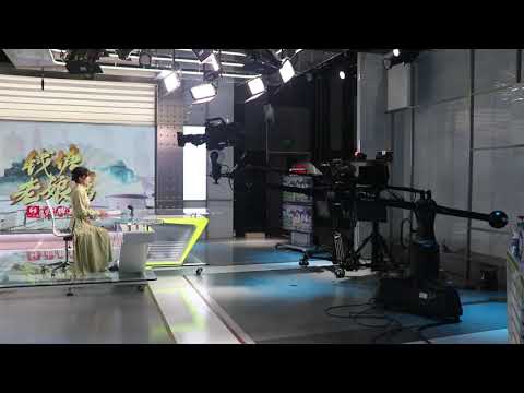 SEEDER Robotic Crane Automatic Shooting in TV News Studio
