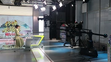 SEEDER Robotic Crane Automatic Shooting in TV News Studio