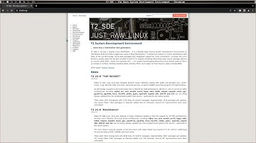 2022 T2 SDE Linux Setup.#t2sde