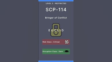 SCP-114 | Bringer of Conflict | Unrestricted | Euclid | Dark | Notice