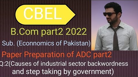 Paper Preparation of ADC part2/B. Com part2 2022/Economics of Pakistan /Q:2 for P. U/S. U/G. U